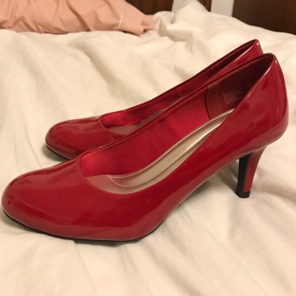 Comfort Plus By Predictions Shoes Red Heels Poshmark